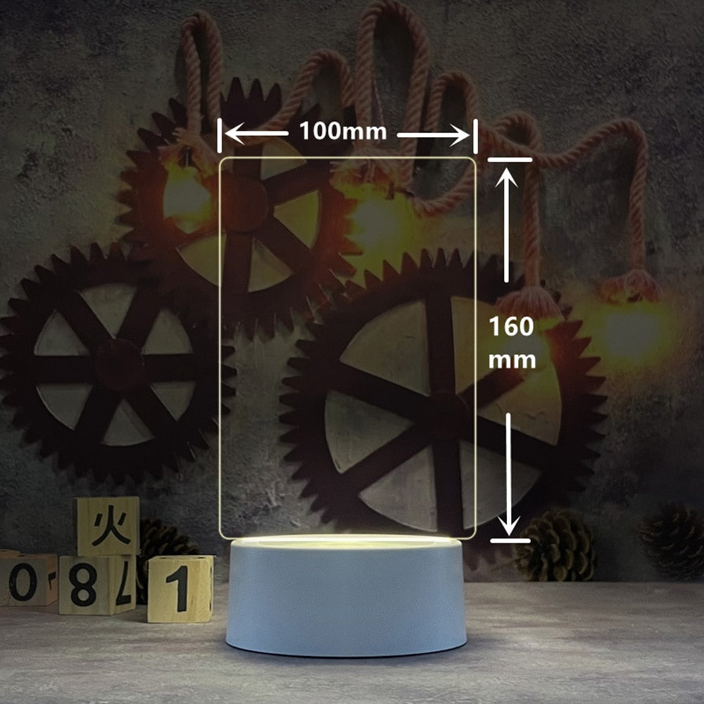 Luminária Criativa de Recados Quadro Iluminado - lightlover | Presenteie Quem Você Ama