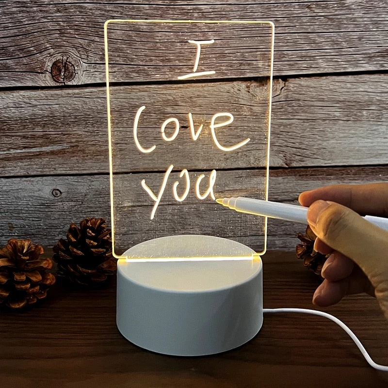 Luminária Criativa de Recados Quadro Iluminado - lightlover | Presenteie Quem Você Ama