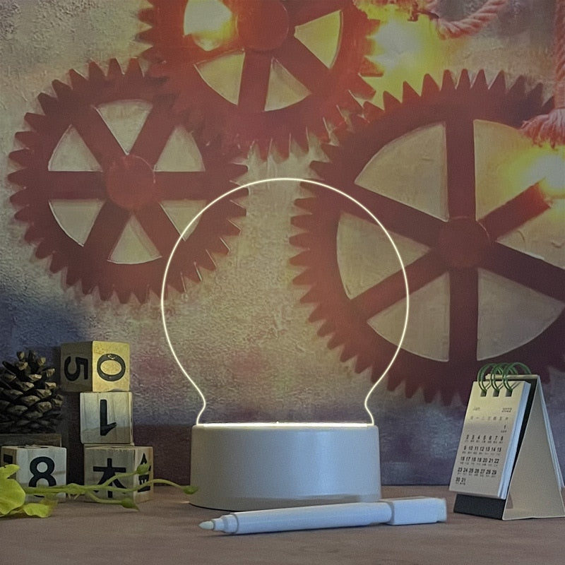Luminária Criativa de Recados Quadro Iluminado - lightlover | Presenteie Quem Você Ama